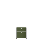 Modular Nightstand 533 Double Door in Olive Green