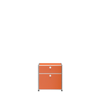 Modular Nightstand 533 Double Door in Pure Orange