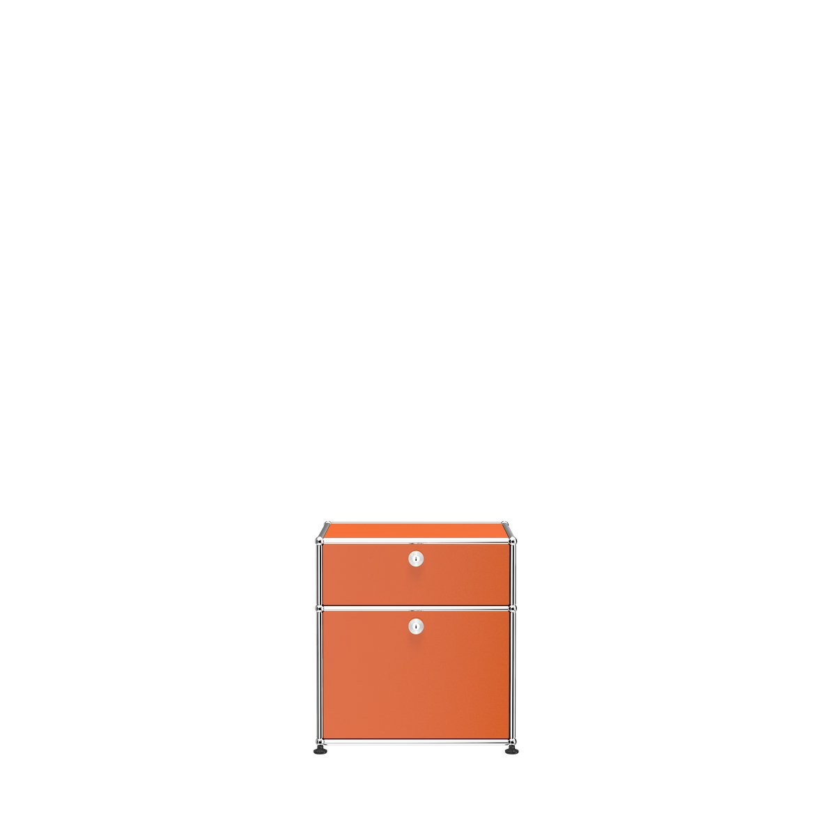 Modular Nightstand 533 Double Door in Pure Orange