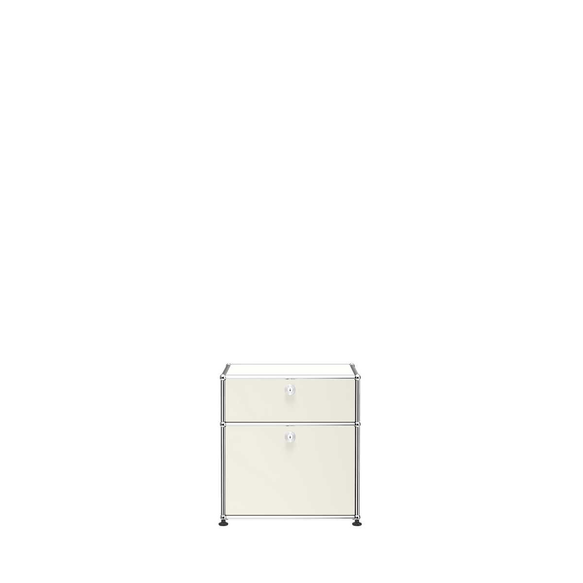Modular Nightstand 533 Double Door in Pure White