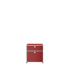 Modular Nightstand 533 Double Door in Ruby Red