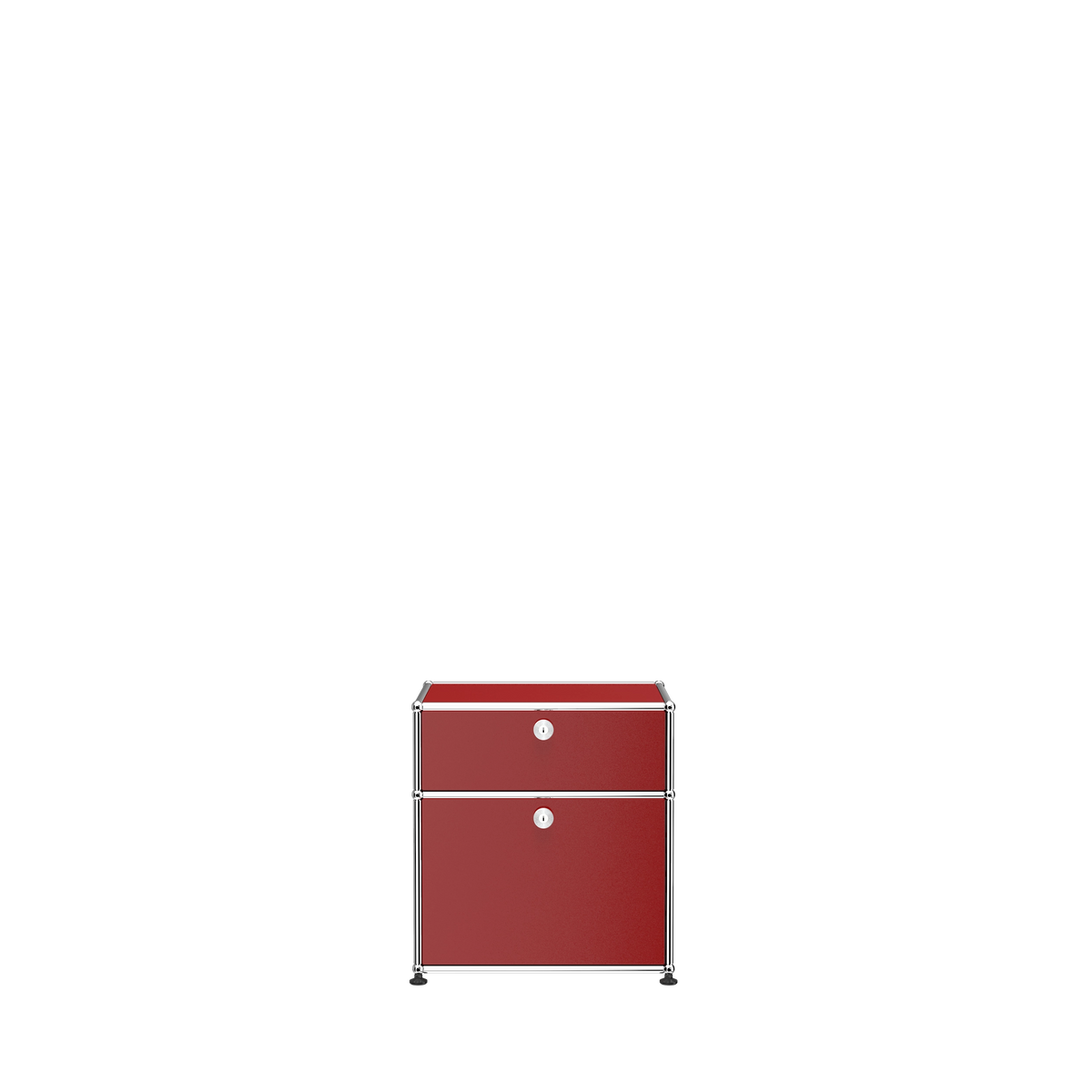 Modular Nightstand 533 Double Door in Ruby Red