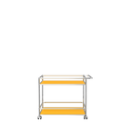 Modular Serving Cart 787 in Golden Yellow