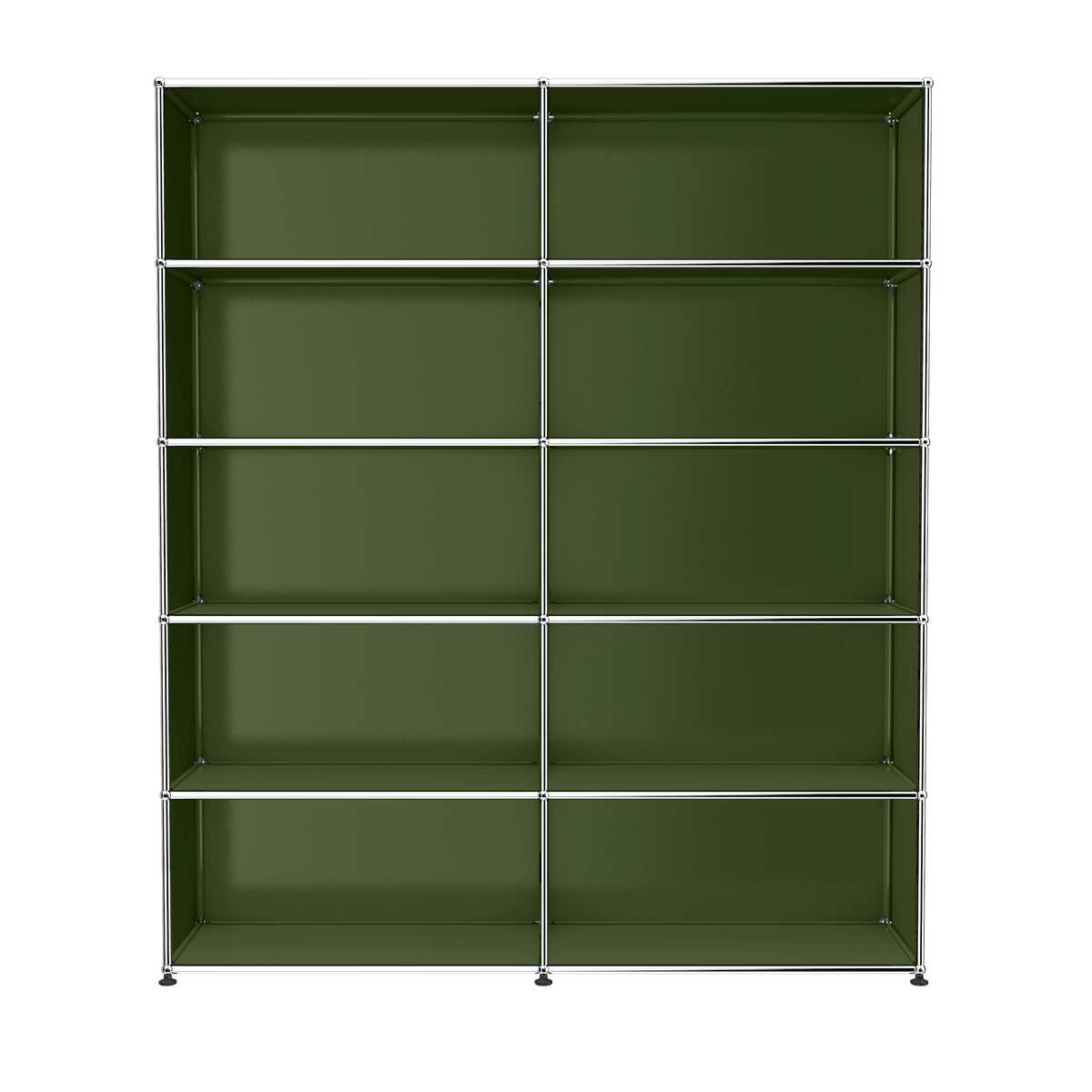 Modular Open Shelving 1524 in Olive Green