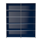 Modular Open Shelving 1524 in Steel Blue