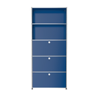 Modular Tall Storage 787 Workstation in Gentian Blue
