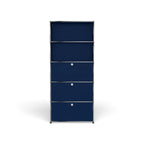 Modular Tall Storage 787 Workstation in Steel Blue