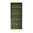 Modular Shelving 787 in Olive Green