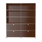 Modular Mixed Shelving 1524 in Brown