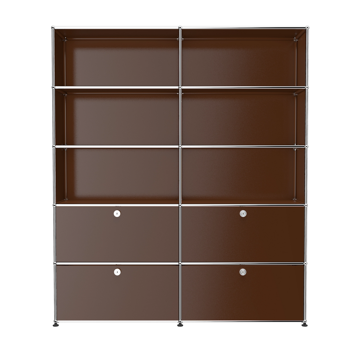 Modular Mixed Shelving 1524 in Brown