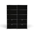 Modular Mixed Shelving 1524 in Graphite Black