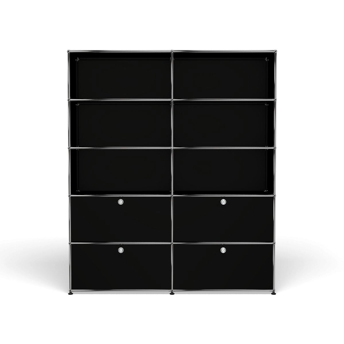 Modular Mixed Shelving 1524 in Graphite Black