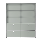 Modular Mixed Shelving 1524 in Light Grey