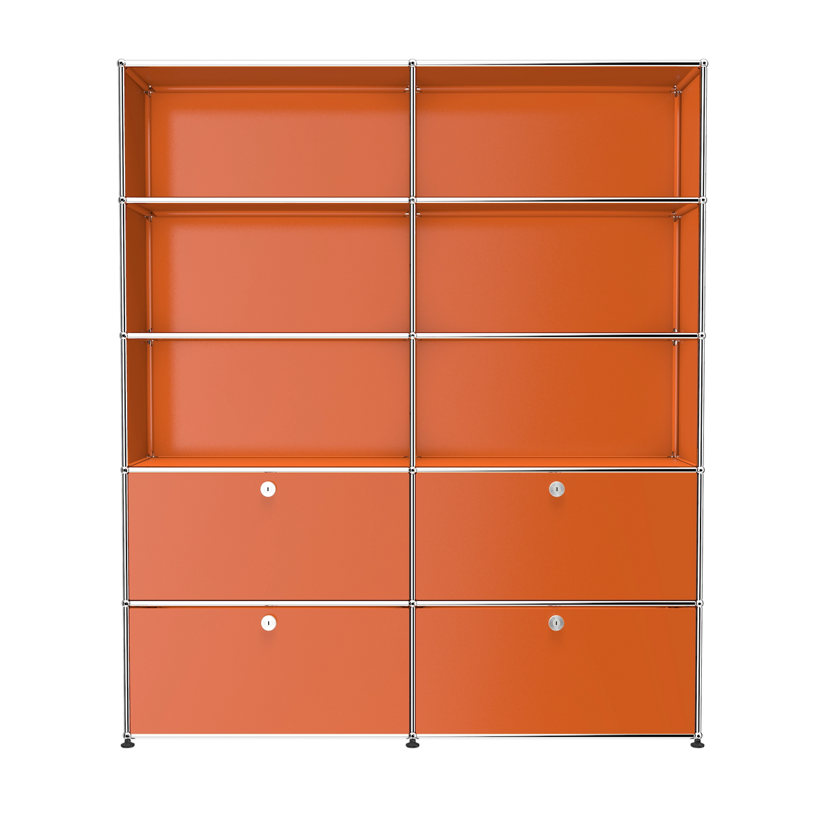 Modular Mixed Shelving 1524 in Pure Orange