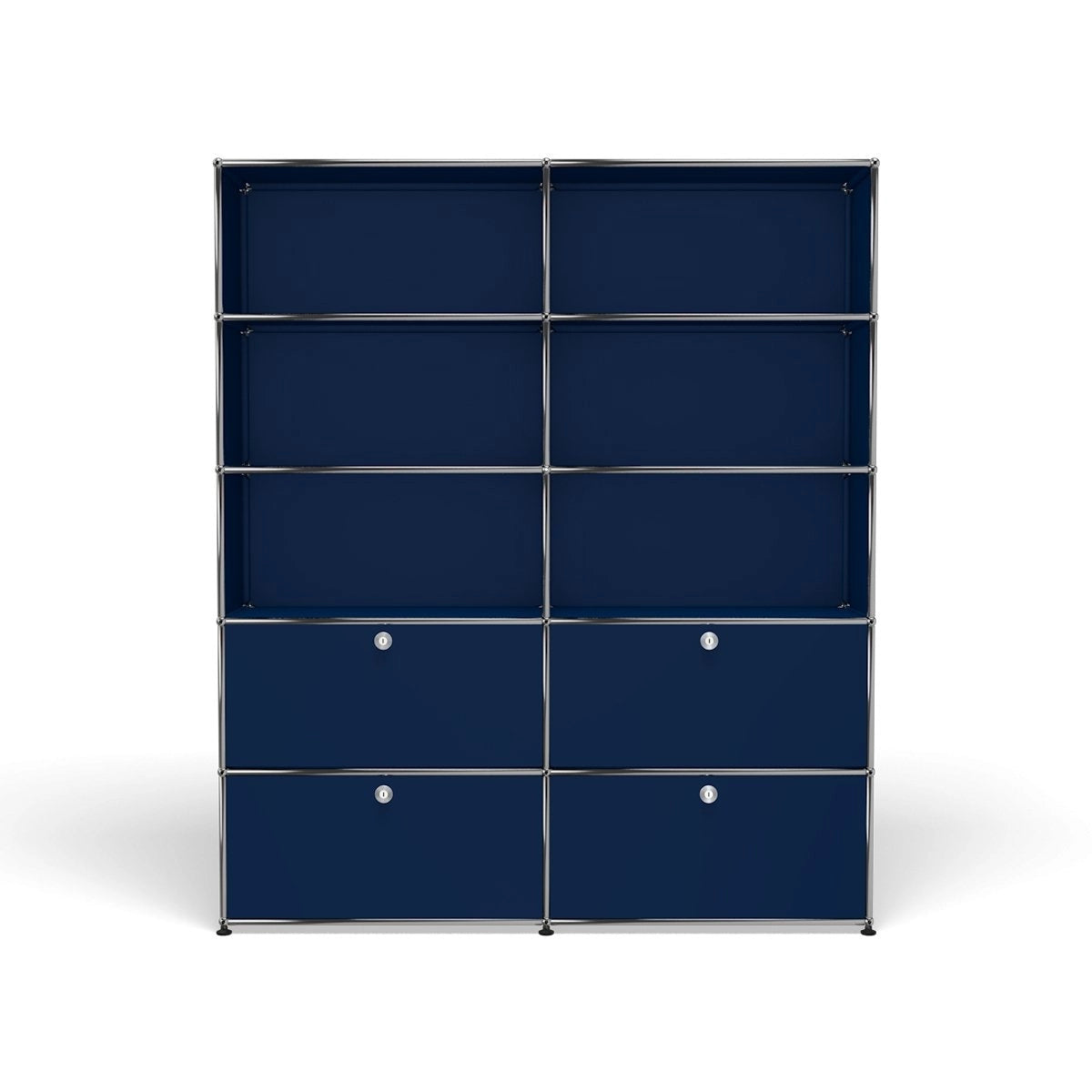 Modular Mixed Shelving 1524 in Steel Blue
