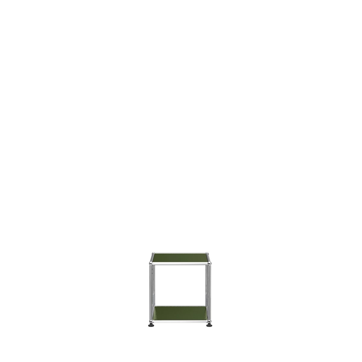Modular Side Table 356 in Olive Green