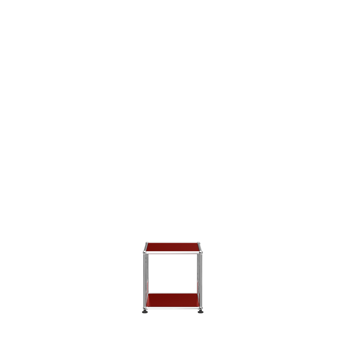 Modular Side Table 356 in Ruby Red