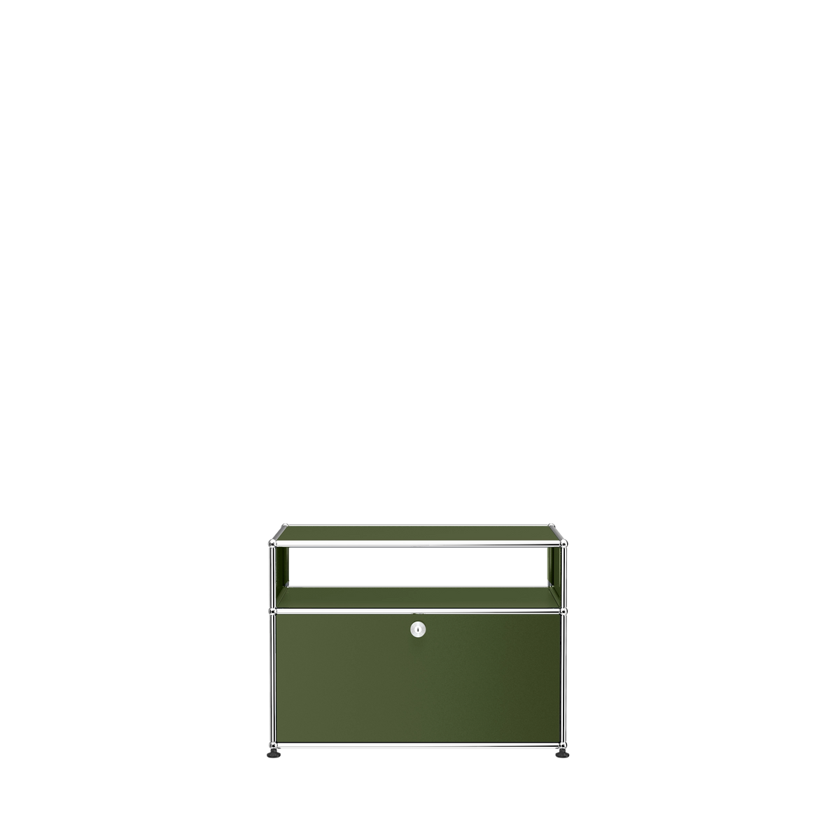Modular Side Cabinet 787 in Olive Green