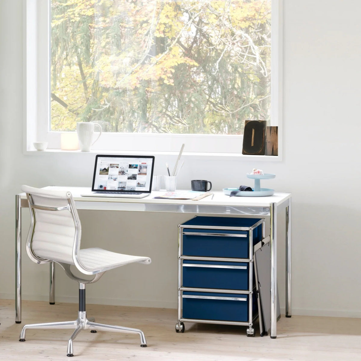Modular Pedestal 432 Deep Storage modular cabinet in an interior setting