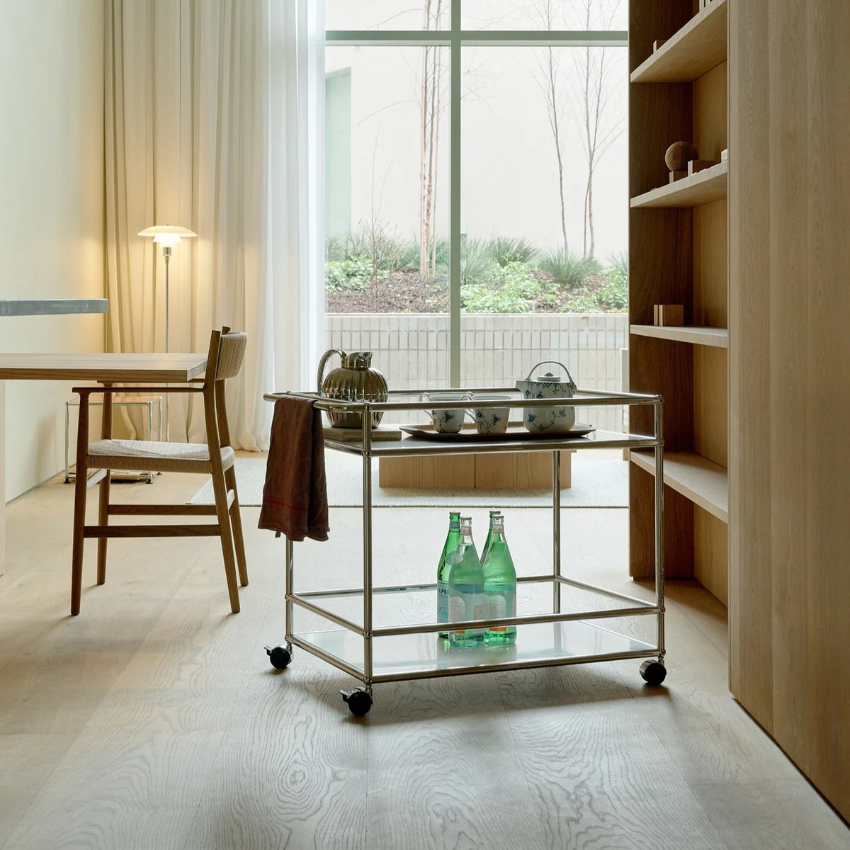 Modular Serving Cart 787 modular cabinet in an interior setting
