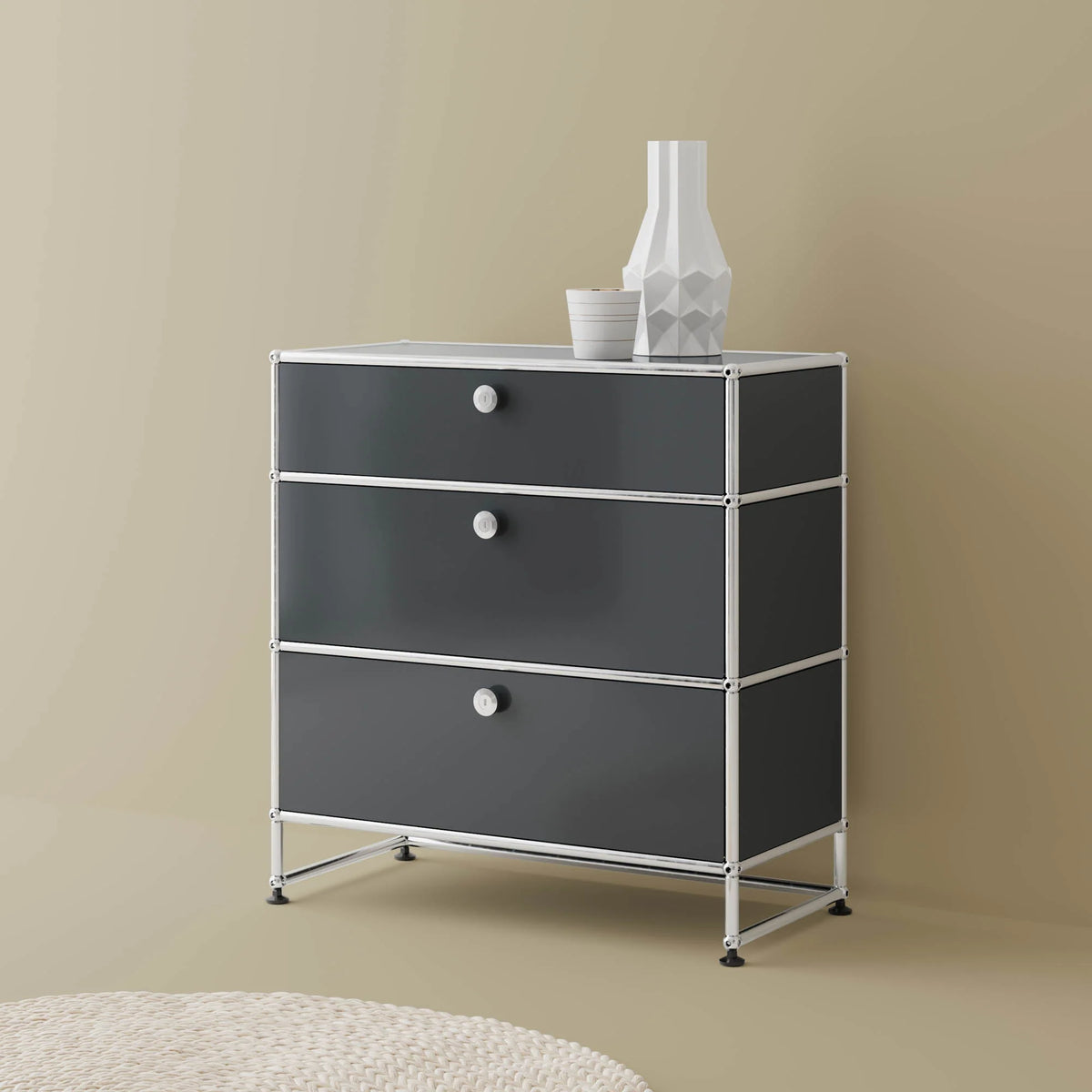 Modular 3 Drawer Storage 787 modular cabinet in an interior setting