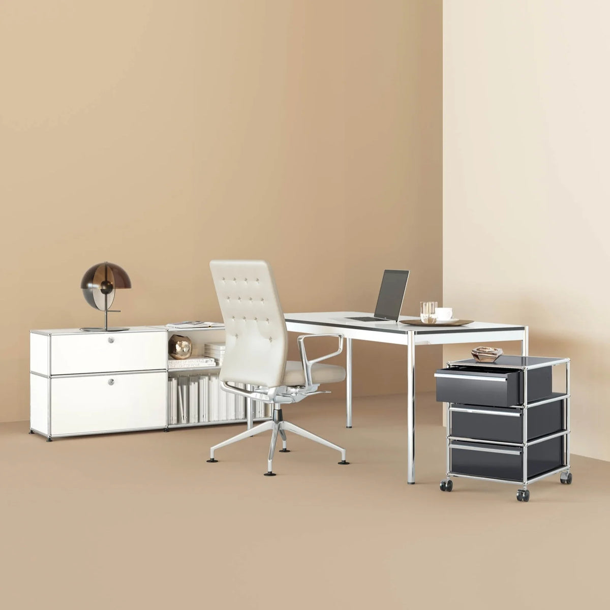 Modular File Credenza 1524 Drawers modular cabinet in an interior setting