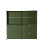 Modular Storage & Shelving 1524 in Olive Green