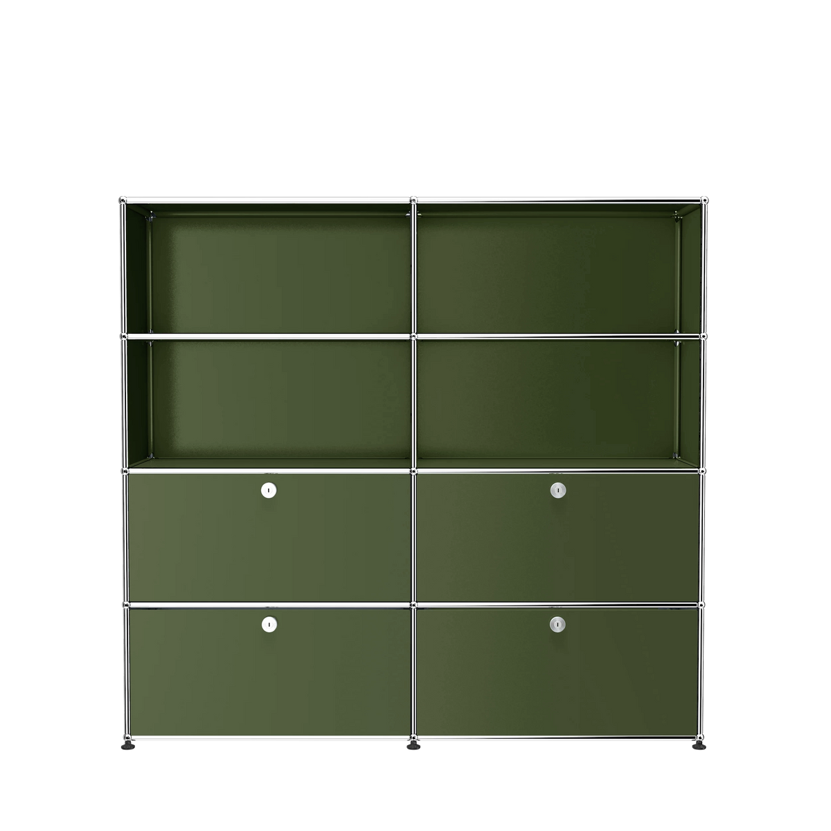 Modular Storage & Shelving 1524 in Olive Green