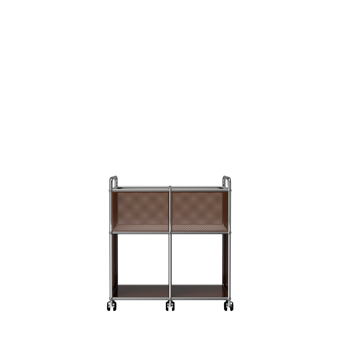 Modular Record Cart 724 in Brown