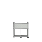 Modular Record Cart 724 in Light Grey