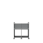 Modular Record Cart 724 in Mid Grey