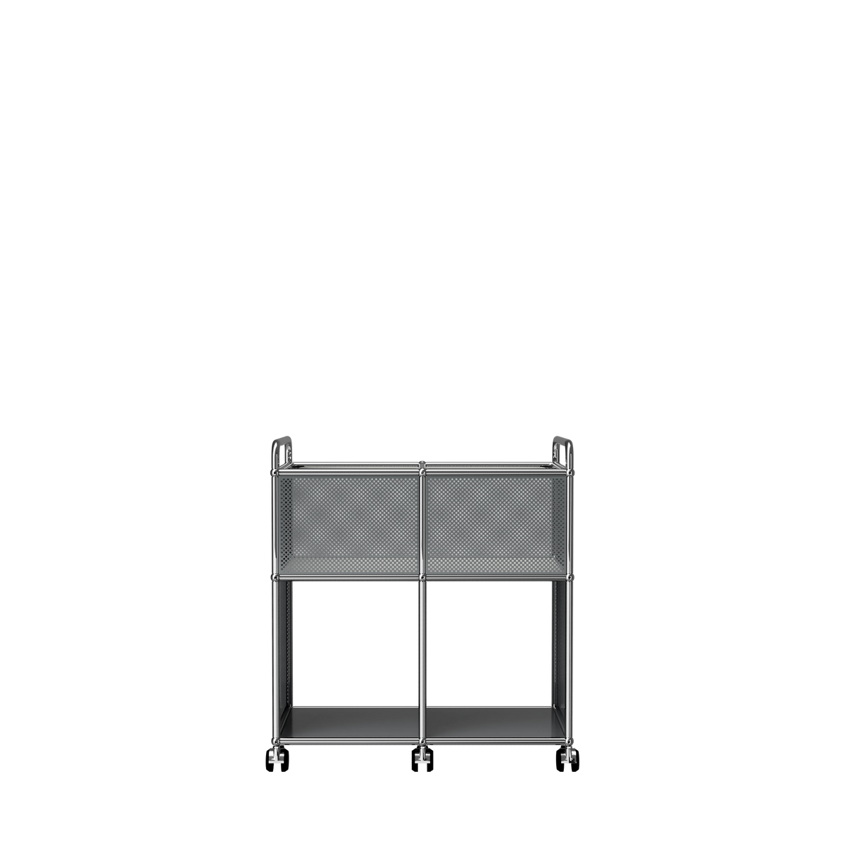 Modular Record Cart 724 in Mid Grey