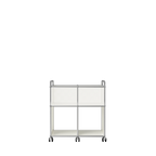 Modular Record Cart 724 in Pure White