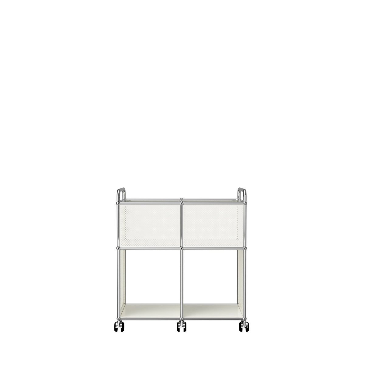 Modular Record Cart 724 in Pure White