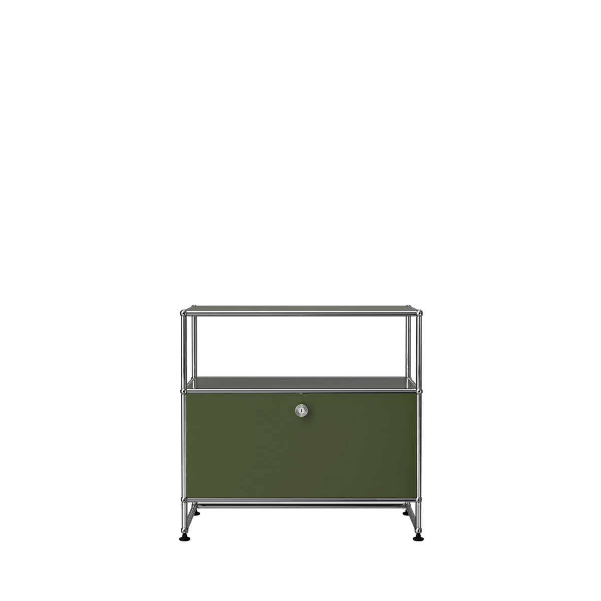 Modular Record Stand 775 in Olive Green