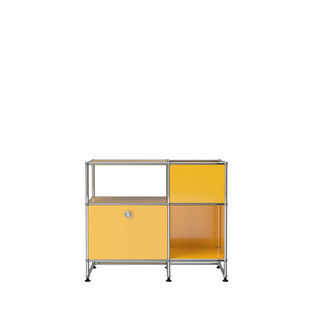 Modular Record Stand 889 in Golden Yellow
