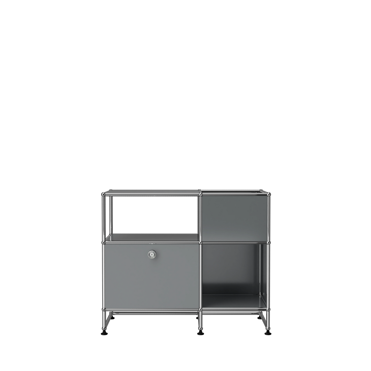 Modular Record Stand 889 in Mid Grey