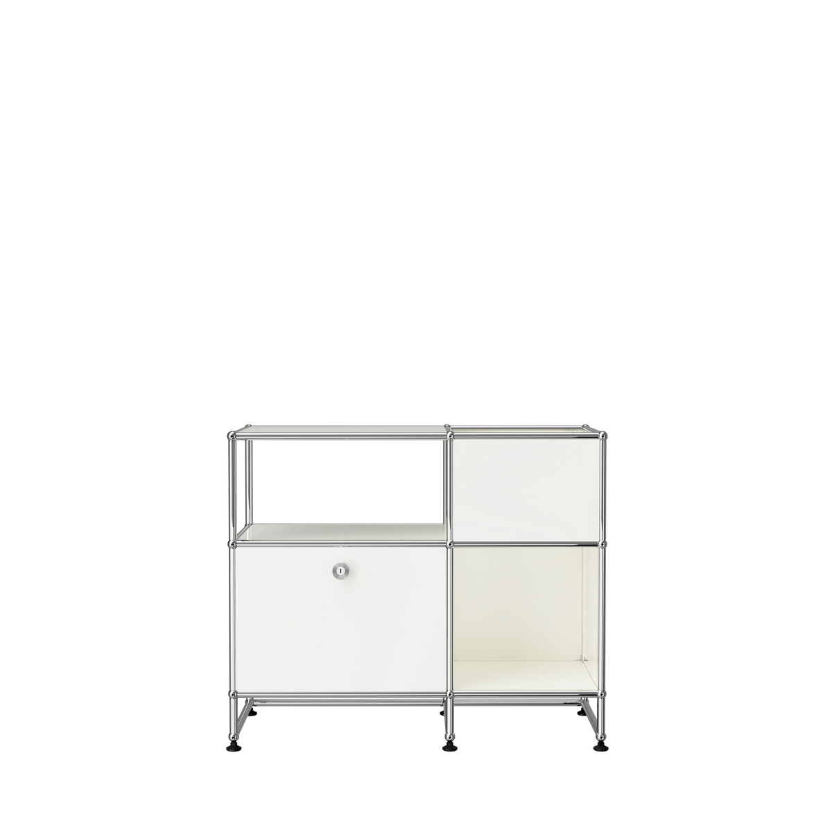 Modular Record Stand 889 in Pure White