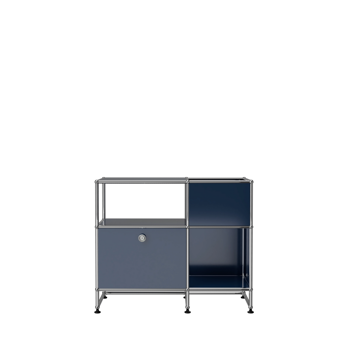 Modular Record Stand 889 in Steel Blue