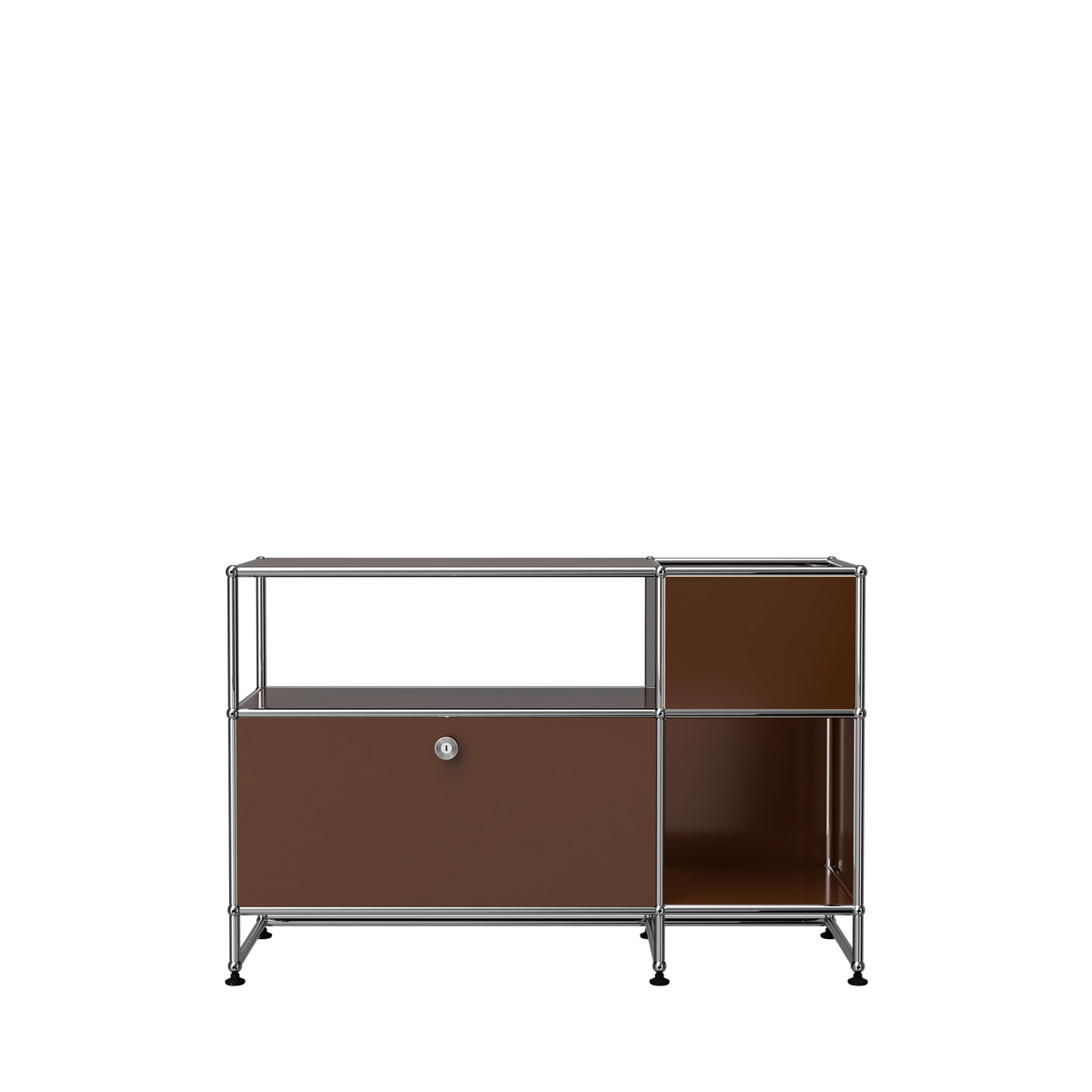 Modular Record Stand 1118 in Brown