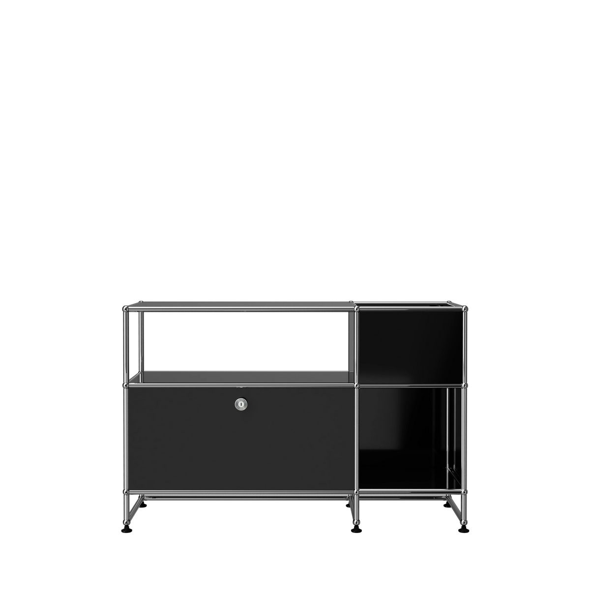 Modular Record Stand 1118 in Graphite Black