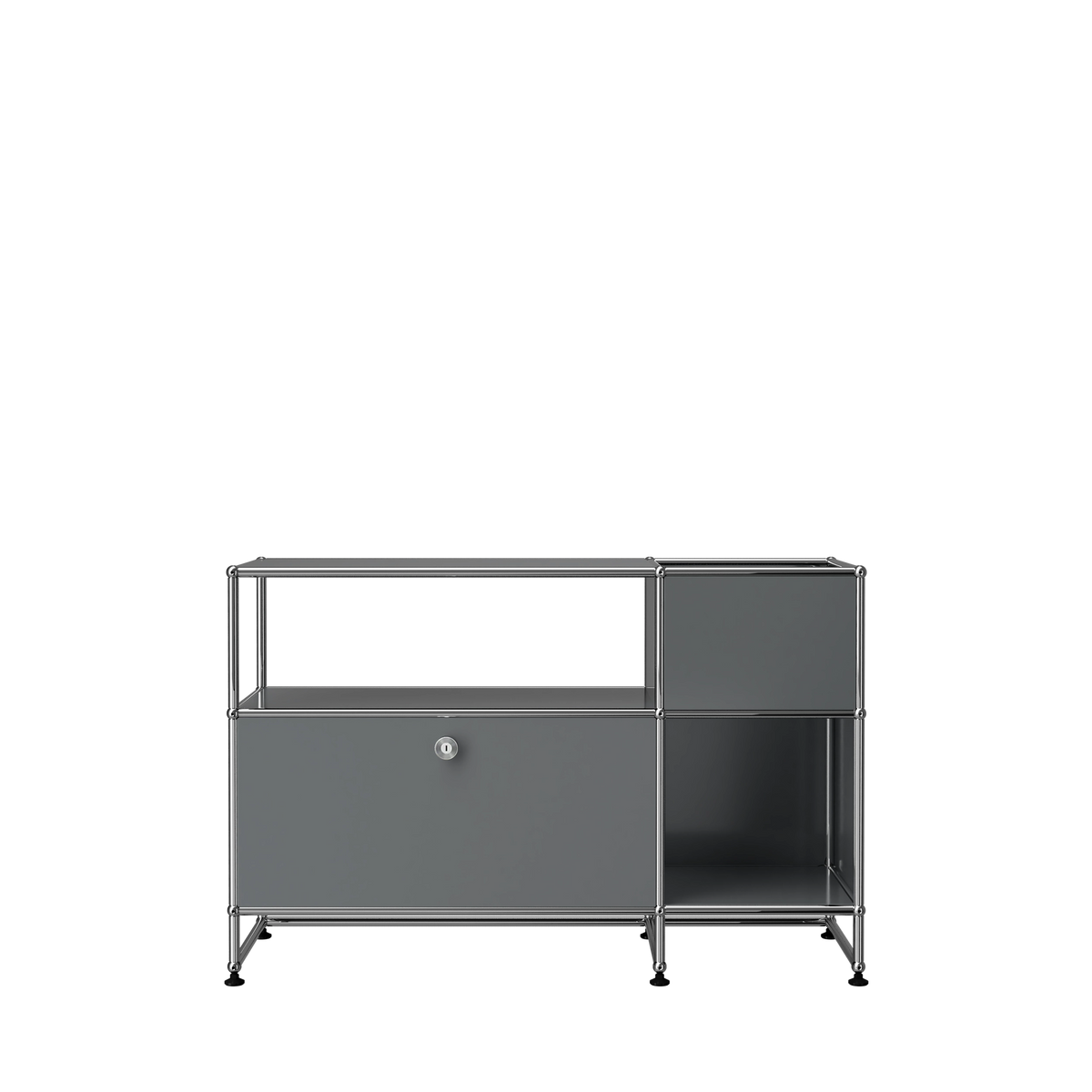 Modular Record Stand 1118 in Mid Grey