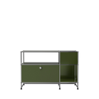 Modular Record Stand 1118 in Olive Green