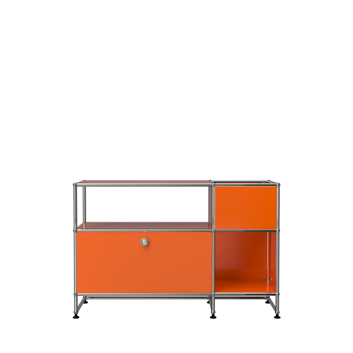Modular Record Stand 1118 in Pure Orange