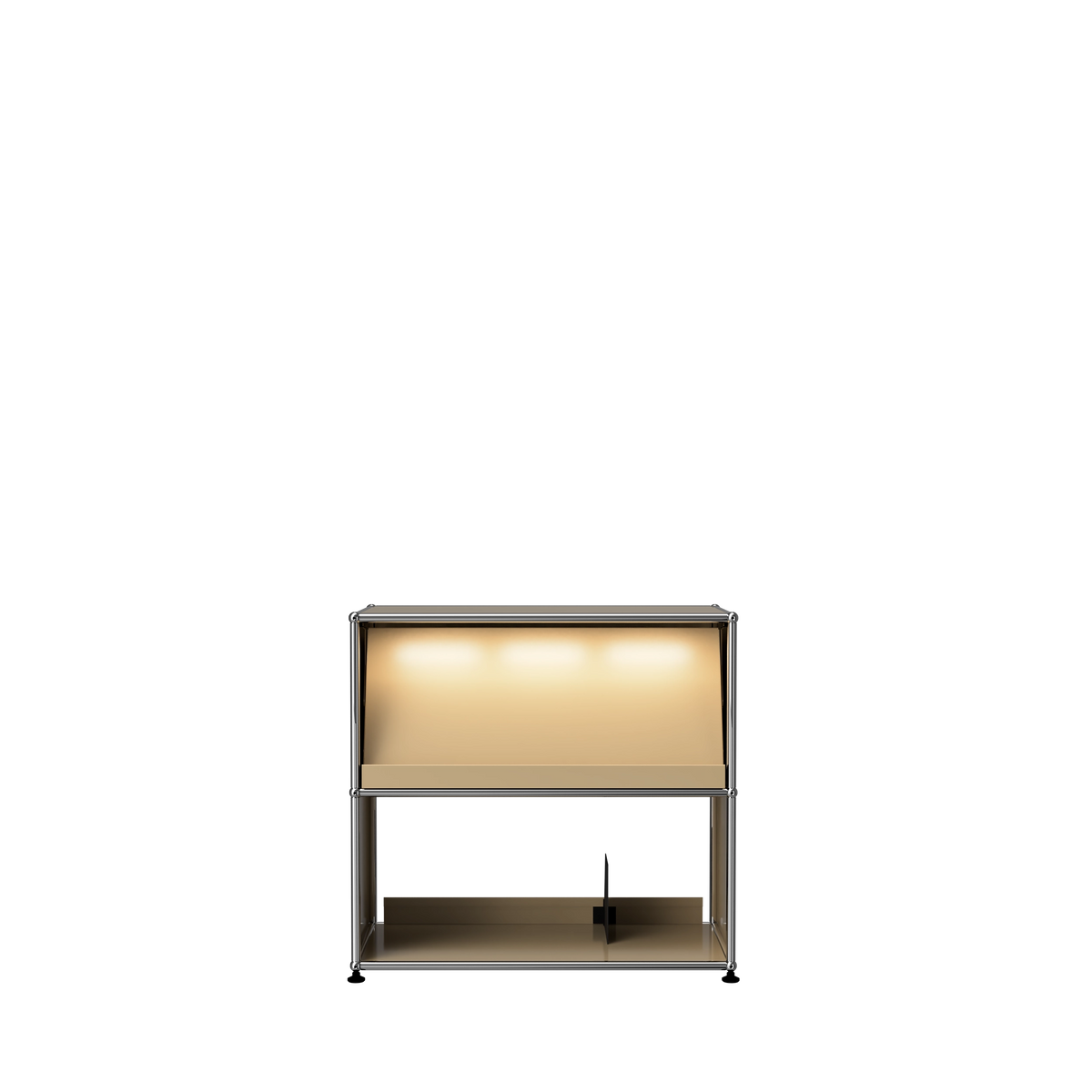 Modular Vinyl Display 775 Low in Beige