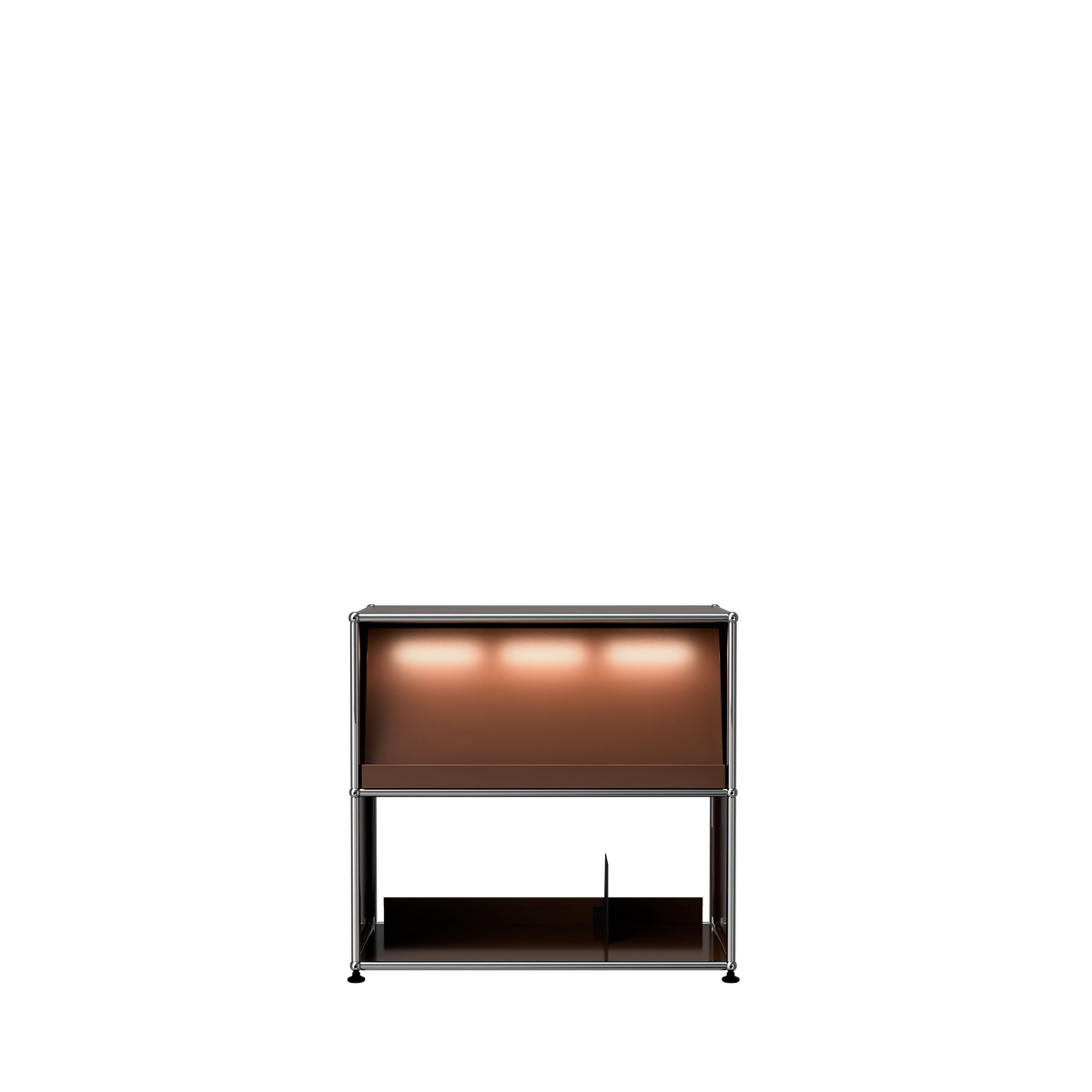 Modular Vinyl Display 775 Low in Brown