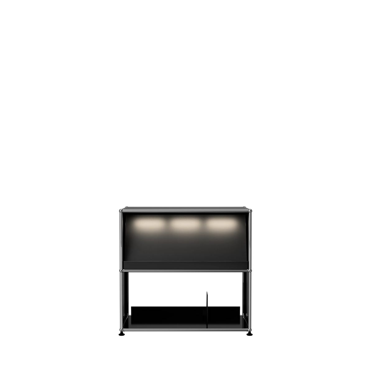 Modular Vinyl Display 775 Low in Graphite Black