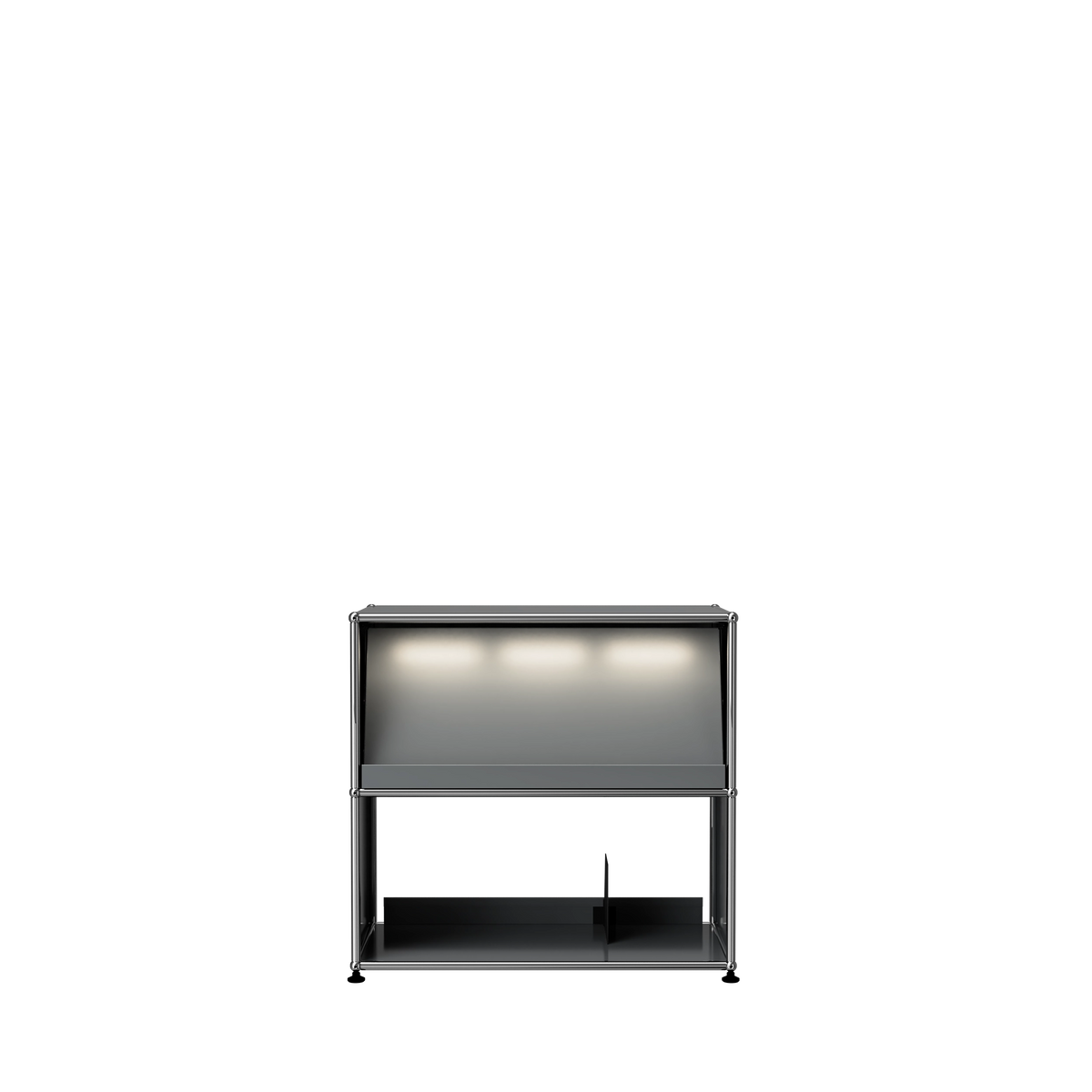 Modular Vinyl Display 775 Low in Mid Grey
