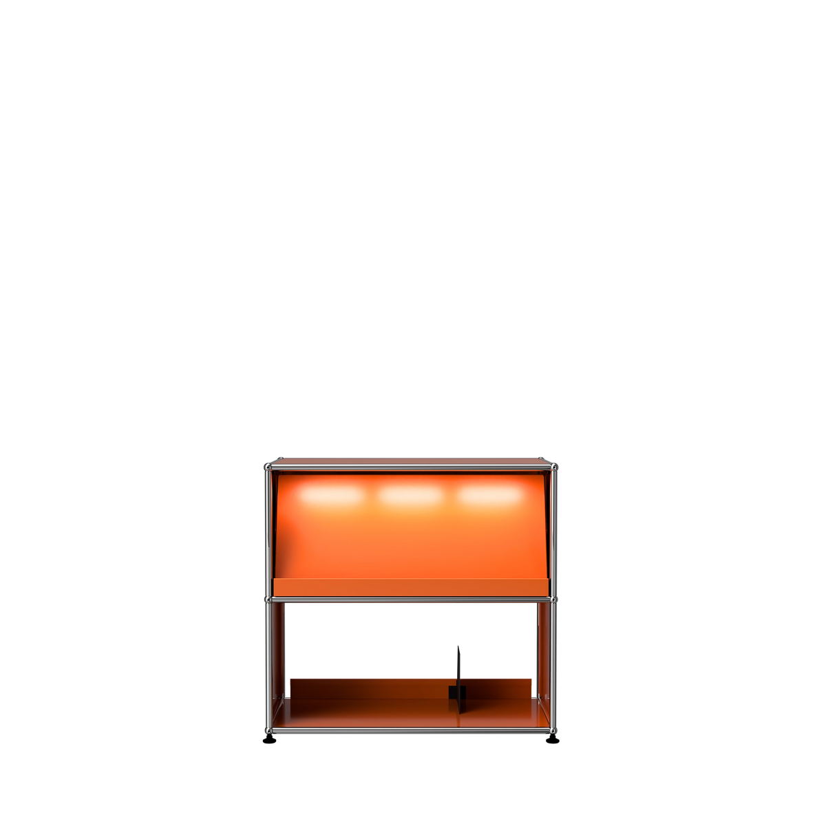 Modular Vinyl Display 775 Low in Pure Orange