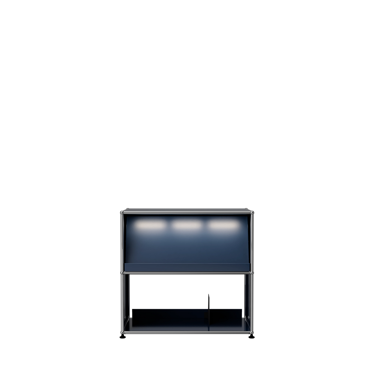 Modular Vinyl Display 775 Low in Steel Blue